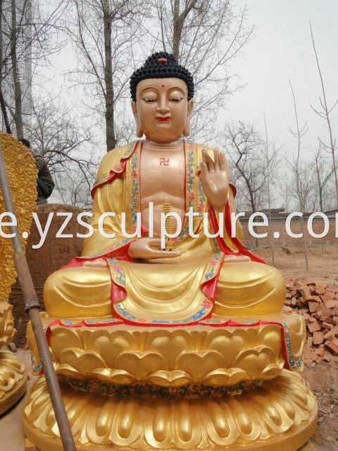 Bronze Gold Buddha Sculpture 